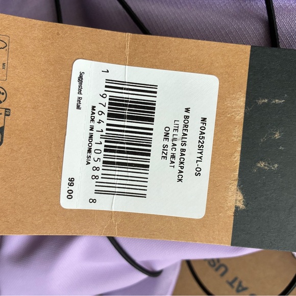 The North Face Women's Borealis Backpack Purple Lilac Lavender One Size NWT $99 - Picture 10 of 10